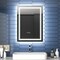 Linea 20X28 Led Heated Bathroom Mirror Anti Fog Dimmable Backlit Tempered Glass